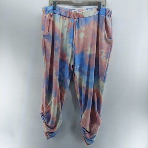 luca & grae Curvy Dream Tie Dye ankle Joggers size XL